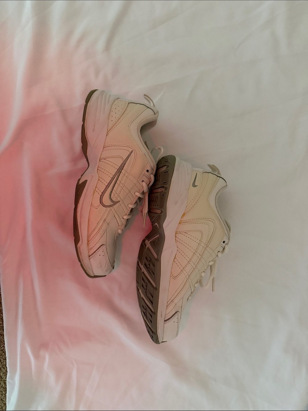 Nike Women's White Lace-Up Athletic Sneakers - Picture 2 of 5
